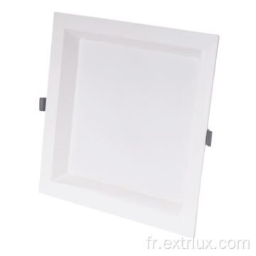 LED Plastic Anti-Glared Square Downlight 24W